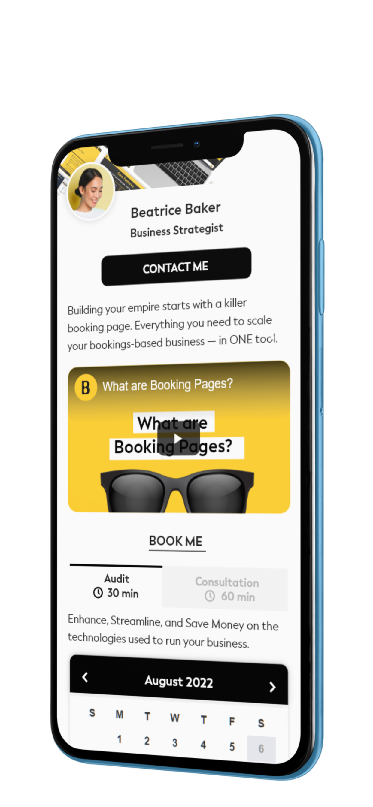 screenshot of Book Like A Boss